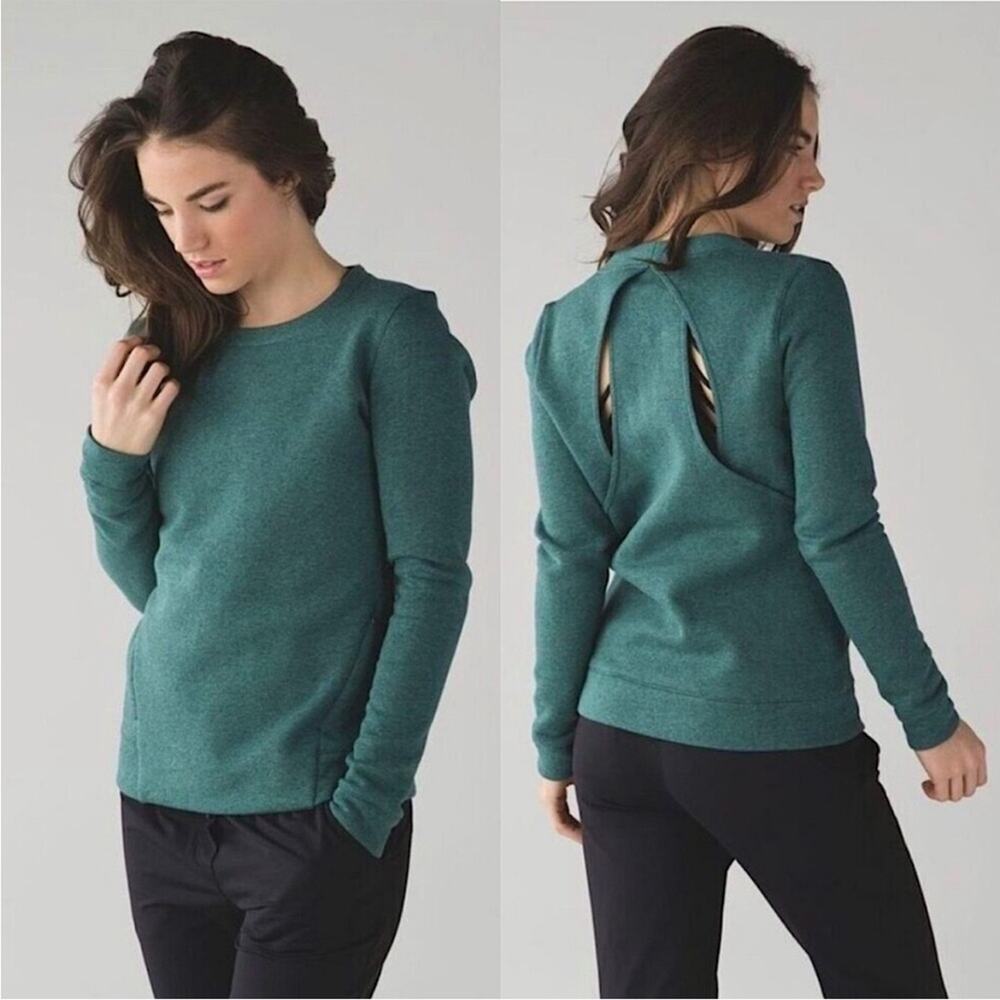 lululemon athletica Teal Green Pullover Sweatshirt
